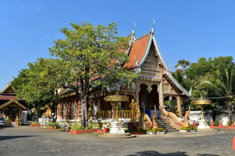 Ornate temple in Chiang Mai, Thailand