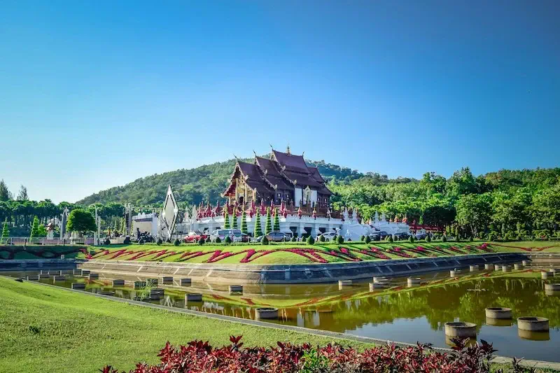 Ornate temple in Chiang Mai, Thailand