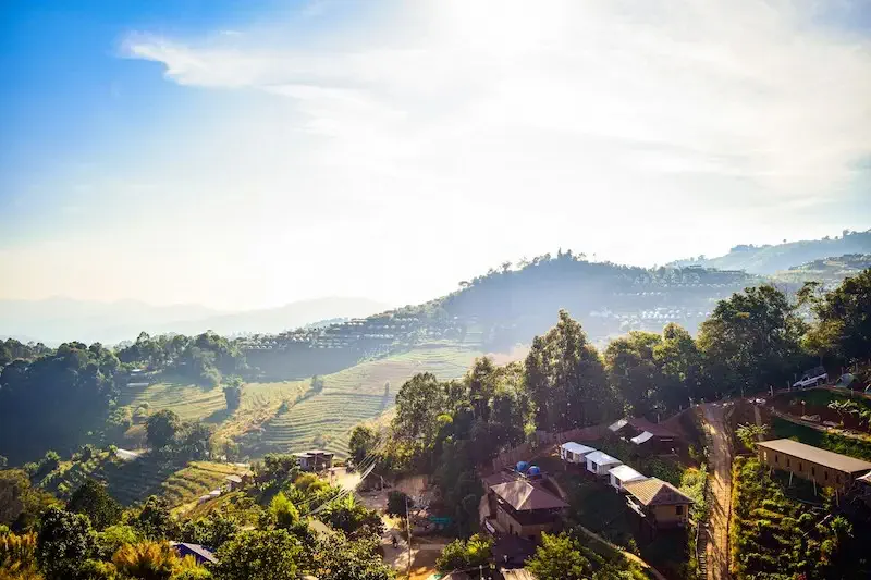 Hillside overlooking Chiang Mai, Thailand