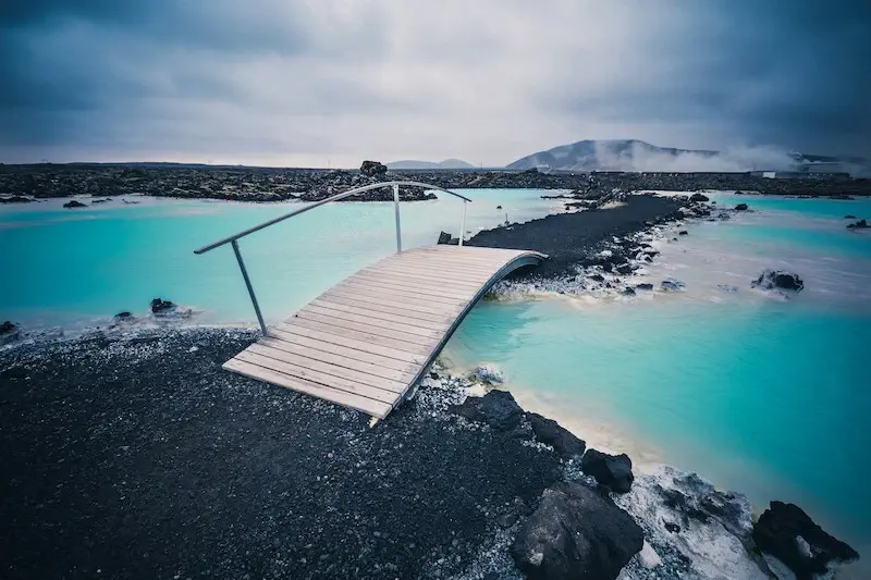 Bridge over the Blue Lagoon spa
