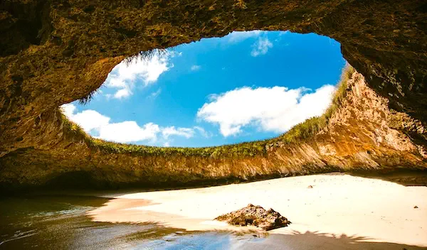 View of Playa del Amor Beach